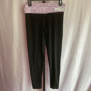 Victoria’s Secret Pink Yoga Roll Waist Leggings, size Small